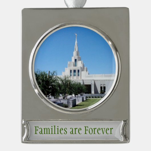 Verzierung Banner-Ornament Silber (Vorderseite)