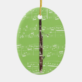 Verzierung - Bassoon - wählen Sie Ihre Farbe aus Keramik Ornament