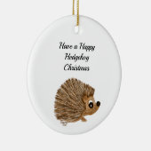 Verzierung, Baumdekor, Igel, jugendlich Geschenk, Keramik Ornament (Rechts)