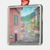 Verzierung Bellagios, Italien Silbernes Ornament (Links)