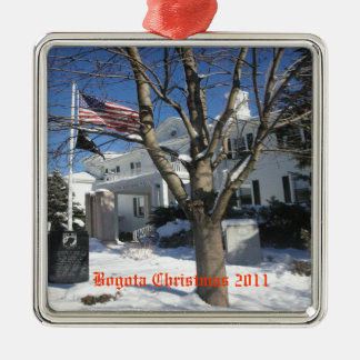 Verzierung Boro Hall Silbernes Ornament