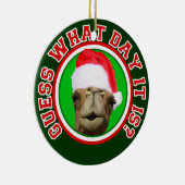 Verzierung Buckel-Tageskamel-Sankt-Weihnachten2013 Keramikornament (Rechts)