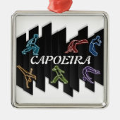Verzierung capoeira Kampfkünste Silbernes Ornament (Vorne)