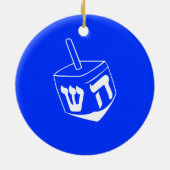 Verzierung Chanukkas Dreidel Keramikornament (Hinten)