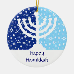 Verzierung Chanukkas Menorah Keramik Ornament