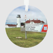 Verzierung Chatham Leuchtturm-Cape Cods Ornament (Rückseite)
