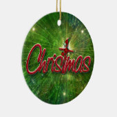 Verzierung ChrisTmas-1 Keramikornament (Rechts)