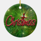 Verzierung ChrisTmas-1 Keramikornament (Hinten)