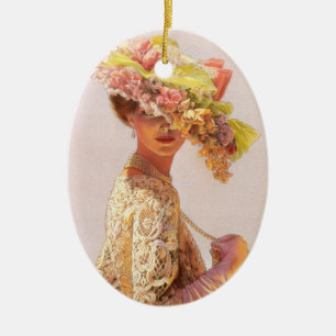 Verzierung Damen-Victoria Keramikornament
