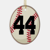 Verzierung der Baseball-Spieler-Zahl-44 Keramik Ornament (Rechts)