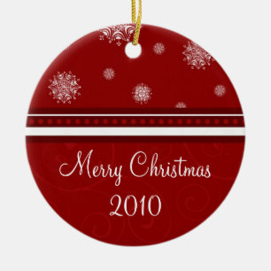 Verzierung der frohen Weihnacht-2010 Keramikornament