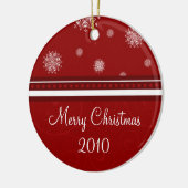 Verzierung der frohen Weihnacht-2010 Keramikornament (Links)