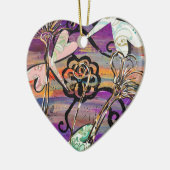 Verzierung der Libellen-3 Keramik Ornament (Links)