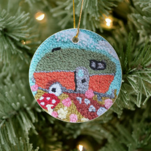 Verzierung der Nadelspitze Keramik Ornament