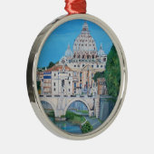 Verzierung der Vatikanstadt-, Rom Silbernes Ornament (Rechts)