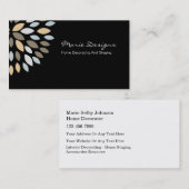 Verzierung der Visitenkarten mit Art Visitenkarte (Vorne/Hinten)