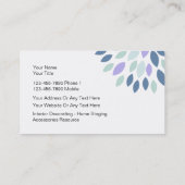 Verzierung der Visitenkarten Visitenkarte (Rückseite)