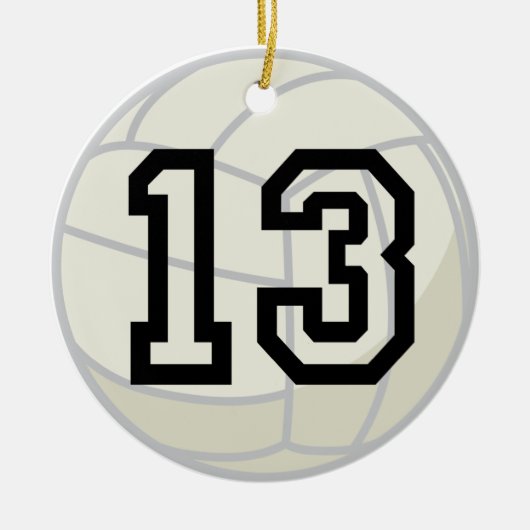 Verzierung der Volleyball-Spieler-einheitliche Keramik Ornament (Vorne)