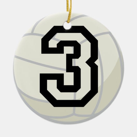 Verzierung der Volleyball-Spieler-einheitliche Keramik Ornament (Vorne)
