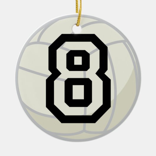Verzierung der Volleyball-Spieler-einheitliche Keramik Ornament (Vorne)