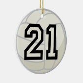 Verzierung der Volleyball-Spieler-einheitliche Keramikornament (Rechts)