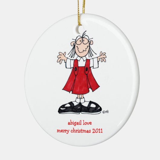 VERZIERUNG DES ABIGAIL-LIEBE-WEIHNACHTEN2011 KERAMIKORNAMENT (Links)