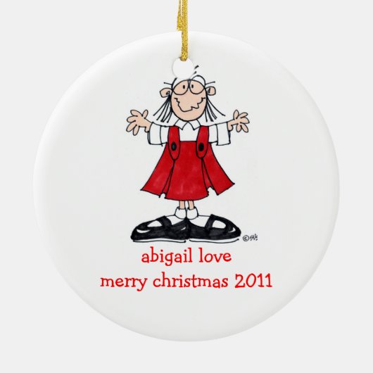 VERZIERUNG DES ABIGAIL-LIEBE-WEIHNACHTEN2011 KERAMIKORNAMENT (Hinten)
