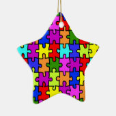 Verzierung "des bunten Puzzlen" Keramik Ornament (Rechts)