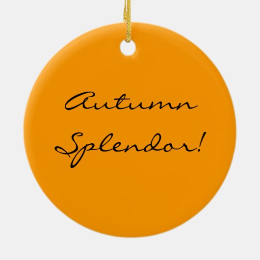 Verzierung des Herbst-Blätter Keramikornament (Hinten)