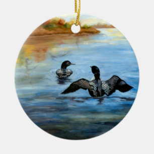 Verzierung des Loon-Tanz-II Keramikornament