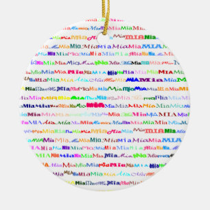 Verzierung des Mia Text-Entwurfs-II Keramik Ornament