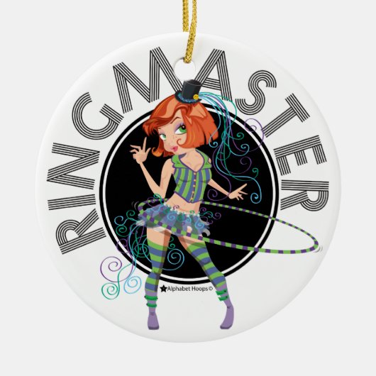 Verzierung des Ringmaster (Redhead) Keramik Ornament (Vorne)