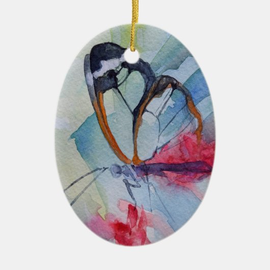 Verzierung des Schmetterlinges 10 Keramikornament (Vorne)