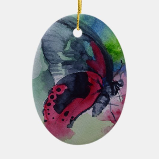 Verzierung des Schmetterlinges 25 Keramik Ornament (Vorne)