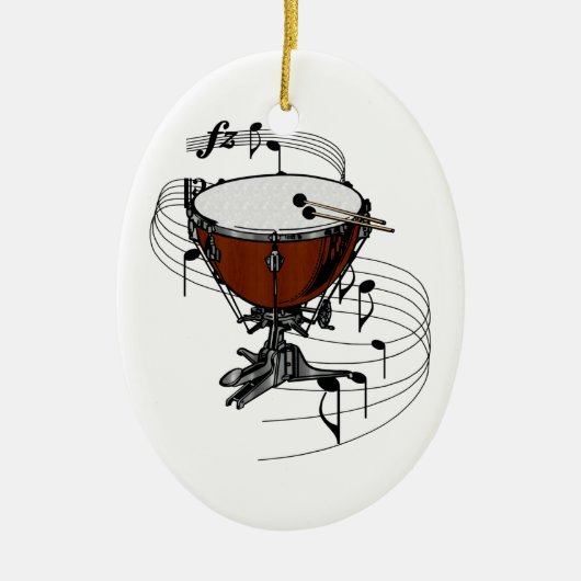 Verzierung des Timpani-(Kessel-Trommel) Keramikornament (Vorne)