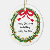 Verzierung des WeihnachtsKranz-DIY Keramikornament (Links)