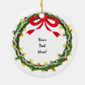 Verzierung des WeihnachtsKranz-DIY Keramikornament (Hinten)