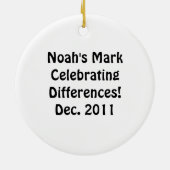 Verzierung - Dezember 2011 Keramik Ornament (Hinten)