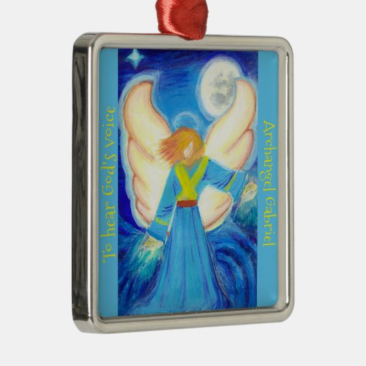 Verzierung: Erzengel Gabriel Silbernes Ornament (Rechts)