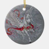 Verzierung - Feiertag Pegasus Keramik Ornament (Vorne)