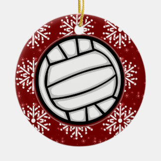 Verzierung - Feiertags-Volleyball Keramikornament