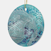 Verzierung - Feiertags-Winter-Drache Keramikornament (Links)