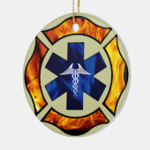 Verzierung Feuer-EMS Keramikornament (Links)