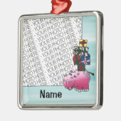 Verzierung, Foto u. Namen-Schablonen-niedliches Ornament Aus Metall (Links)