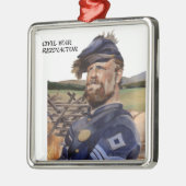 VERZIERUNG, für REENACTOR Silbernes Ornament (Links)