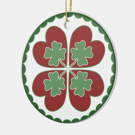 Verzierung - glücklich in der Liebe-Hexe Keramikornament (Links)