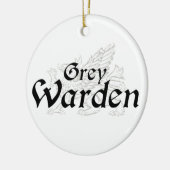 Verzierung: Grauer Wärter Keramikornament (Links)