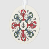 Verzierung Hummer-Schneeflocke-Anker N.S. Ornament (Vorderseite)