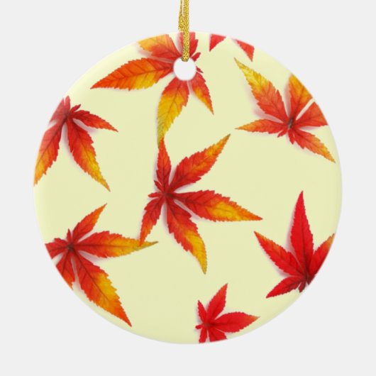 Verzierung im Herbst Keramik Ornament (Hinten)