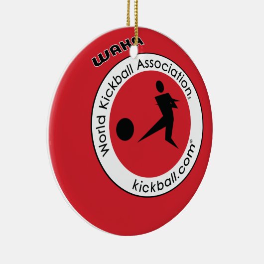 Verzierung - Kickball Logo Keramikornament (Rechts)